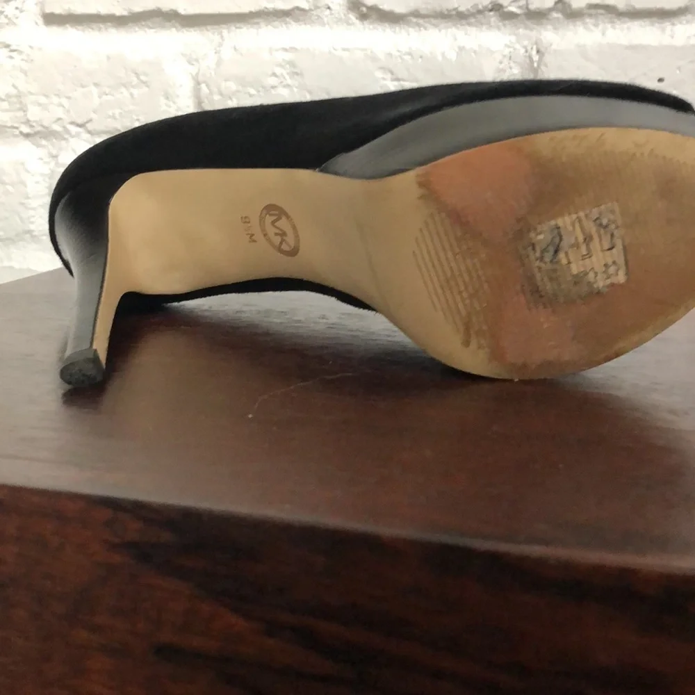 Michael Kors Peep Toe Suede Bootie 9.5 - Picture 5 of 6